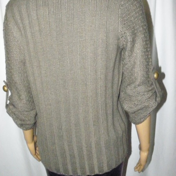 Cute mixed media Shawl Collar Cardigan - Picture 7 of 8